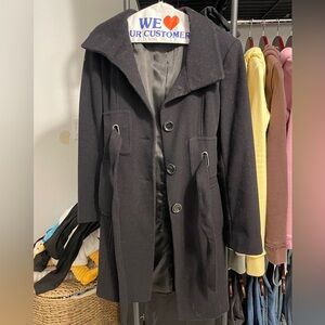 Women’s black trench coat